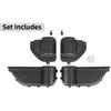 YOCTM Front Rear Door Organizer Tray For 2018 2019 2020 2021 2022 2023 2024 Jeep Wrangler JL 4XE JLU Rubicon Sport Sahara Gladiator JT Interior
