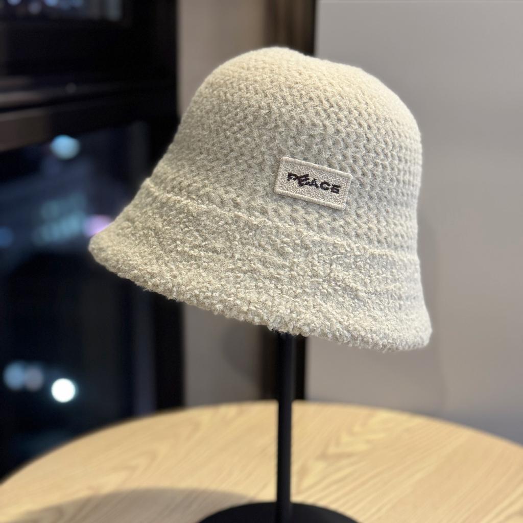 New Large-head Circumference Fisherman Hat for Women, Makes the Face Look Smaller, Plush and Thickened for Autumn and Winter, Warm and Windproof,