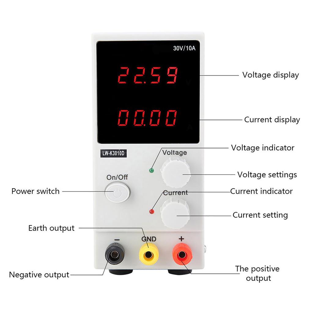 LW K3010D High Precision Switching Regulated Power Supply  10A