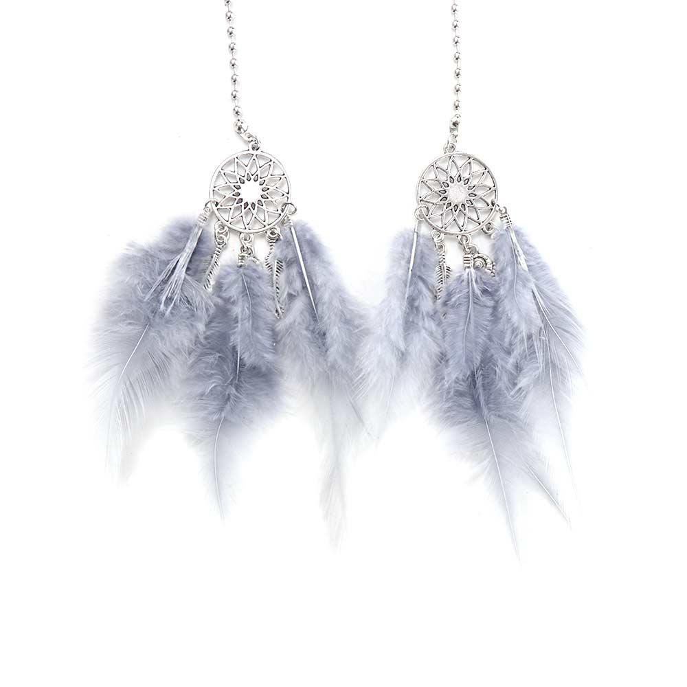 Wall Hanging Car Ornament Handmade Car Pendant Wind Chimes Feather Dreamcatcher Dream Catcher
