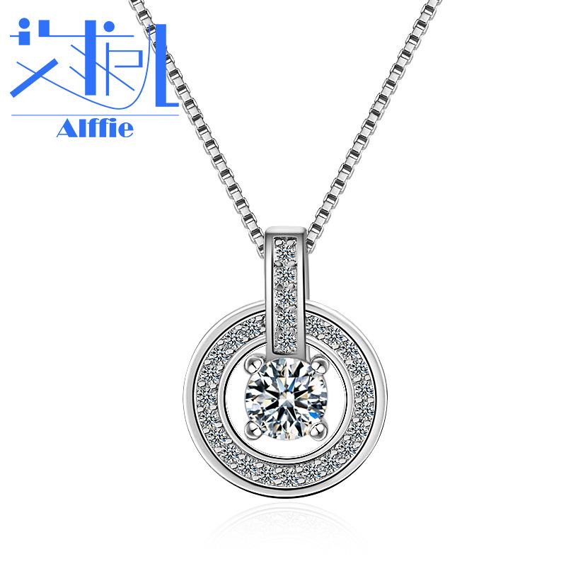 Aifeier Women s Zircon Clavicle Necklace - Japanese & Korean Style Birthday Gift