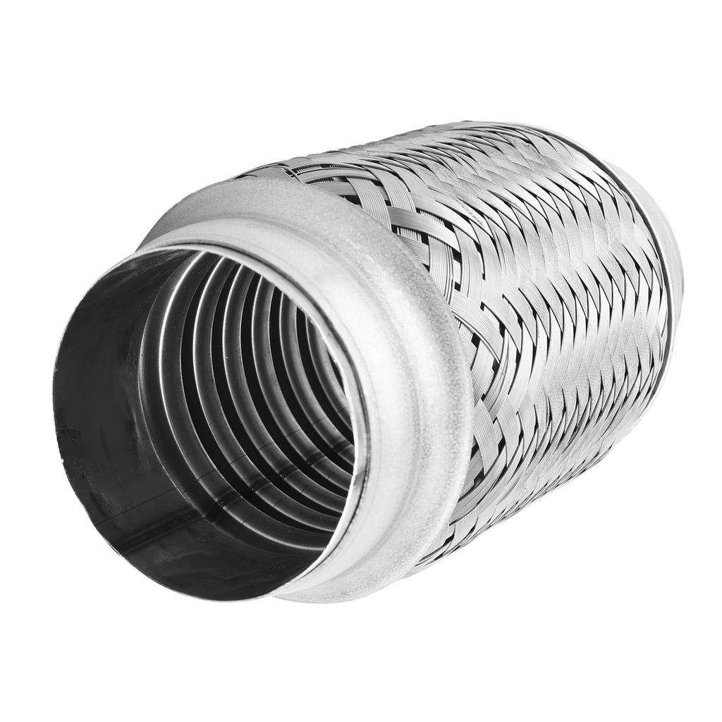2.5x6in Exhaust Flex Pipe Stainless Steel Corrugated Flexible Joint Tube Universal Accessory