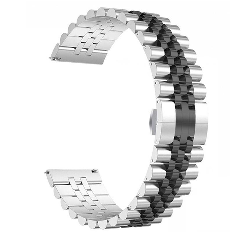 Classic 22mm Metal Watch Band for Huawei Watch GT 2 GT2 Pro GT3 Pro 46mm Stainless Steel Bracelet for Samsung Watch 3 45mm/Gear S3 Strap