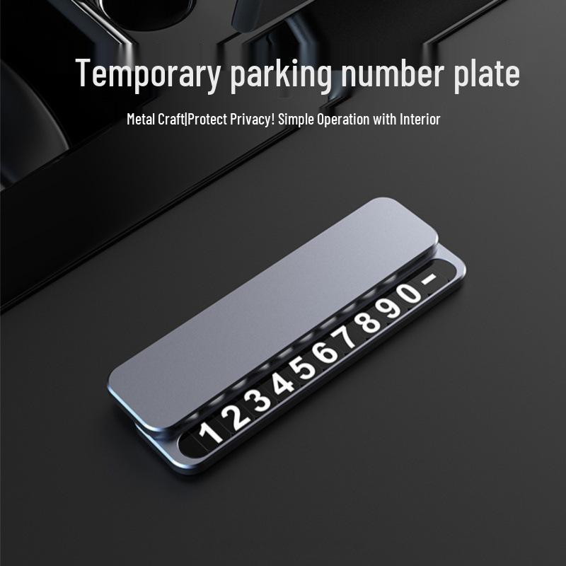 Temporary Parking Mobile Phone Number Car Plate Hidden Ornament
