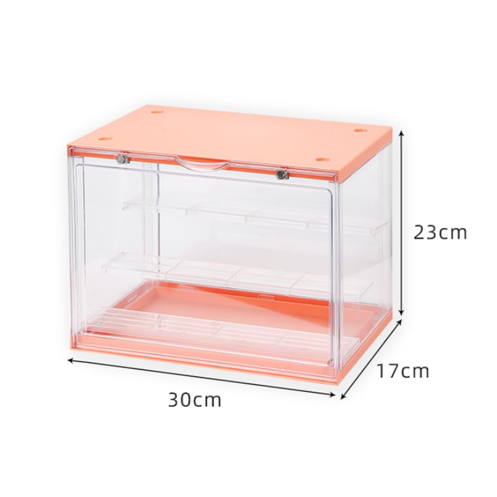 Acrylic Case with Comes with Japanese and Is Available In Four Stackable Storage and Display Case for Miniature Cars and Small Also Includes Acrylic