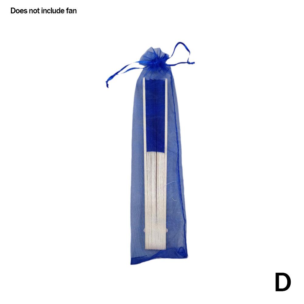 

1 шт., складной чехол для вентилятора ручной работы, бамбуковый чехол для вентилятора, сумка для вентилятора Eugenia, студенческий вентилятор, подарок для школы, P8Z3 blue-1pcs