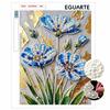 Blue Flowers Pearl Painting Handmade Diy Pearl Art Painting Stickers Home Decoration Gifts for Women