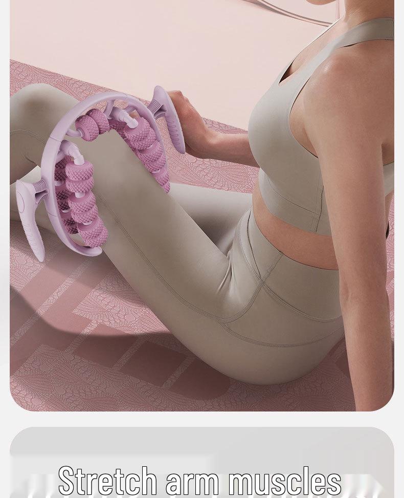 26-Wheel Ring Leg Massager: Relax Calf Muscles, Slim Legs, and Enhance Beauty with This Yoga Massage Roller