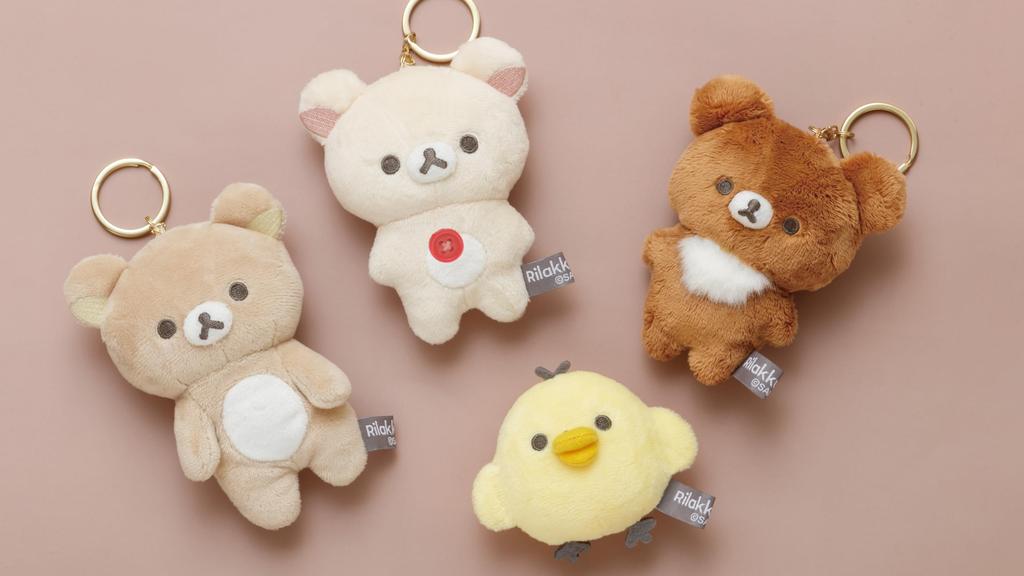 San-X Rilakkuma [NEUES BASIC RILAKKUMA] Hängendes Plüschtier Rilakkuma MF99601