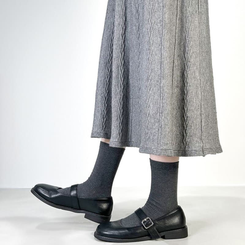 YELLOWSOCKS SOFT GOLGI CHARCOAL