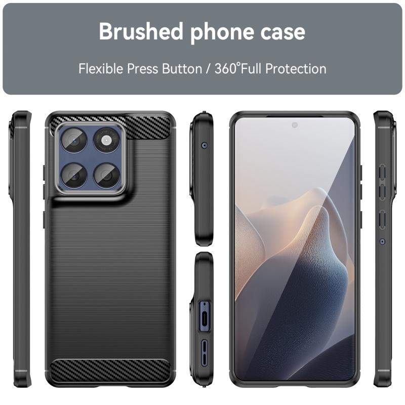 For Moto Edge 60 Fusion Case Cover Moto Edge 60 Fusion Capa Phone Back TPU Soft Carbon Fiber Fundas Motorola Moto Edge 60 Fusion