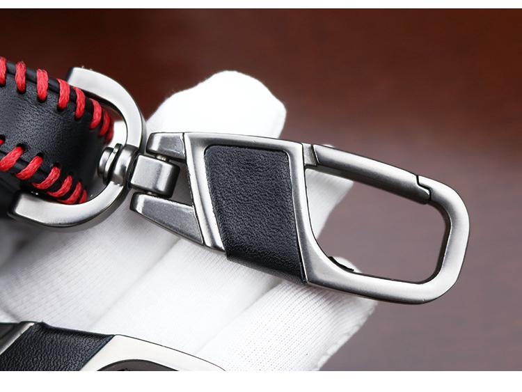 Genuine Leather Smart Key Case for Ford Ecosport & New Mondeo