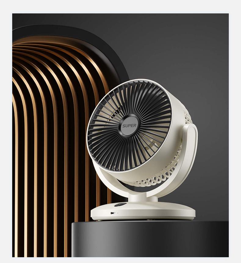 Silent Dual-Use USB Charging Fan for Efficient Air Circulation