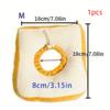 Soft Adjustable Cute Toast-Shaped Elizabethan Cat Collar - Recovery Cone for Post-Surgery Healing & Grooming