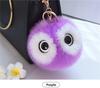 Fluffy Rabbit Fur Ball Pompom Owl Women Pompon Owl Female Toy Bag Car Trinket Jewelry Gift Bag Charm