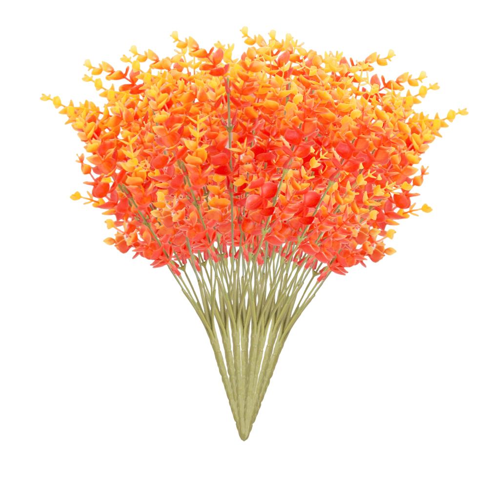 

8pcs Artificial Fall Flowers for Outdoor, Artificial Plants Flowers Fall Artificial Plants Fall Halloween Christmas Porch Decor