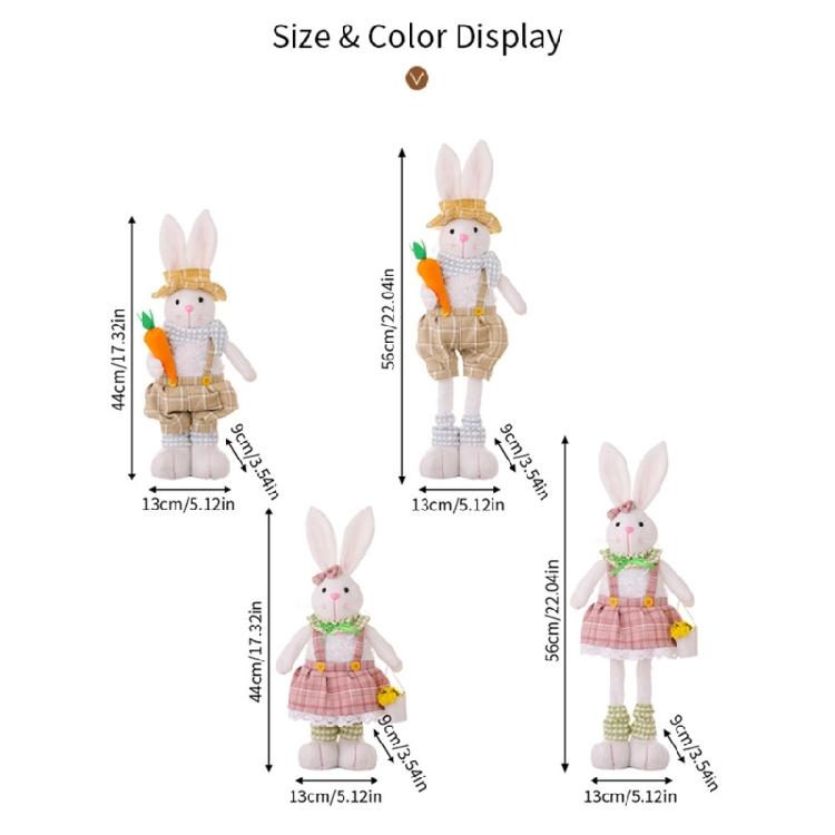 Festival Doll Easter Rabbit Fine Craftsmanships for Warm & Stylishs Party Accent