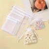 100PCS Organza Bags Random Mesh Organza Jewelry Bags Drawstring, Small Drawstring Favor Pouches Christmas Candy Wedding Birthday