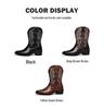 Trendy Men's High-Heeled Embroidered Chelsea Boots - Versatile Western Cowboy & Motorcycle Style