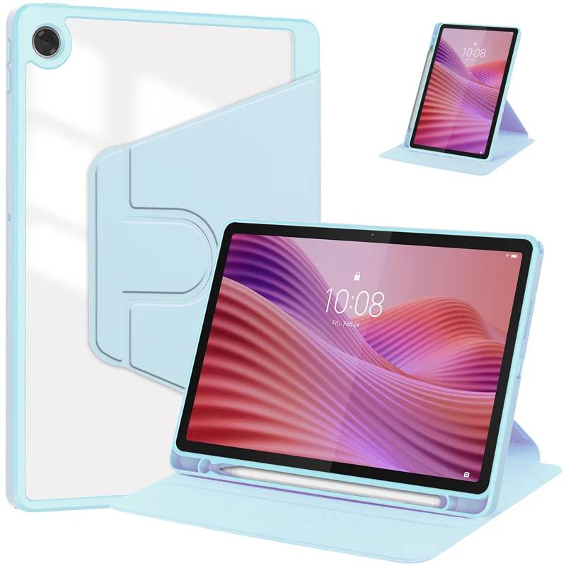 Tab K10 2nd K10C Case For Lenovo Tab 10.1 2025 TB311FU TB311XU Case 360 Rotating Back Stand Cover Coque with Pencil Holder