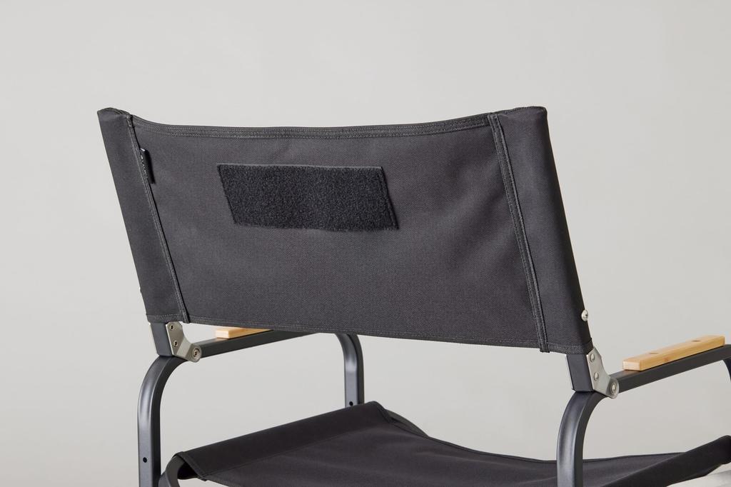 LALPHA Venkovní židle Skládací židle Kompaktní Štíhlá Nízká židle 610 x 535 x 690 mm LV-150BK