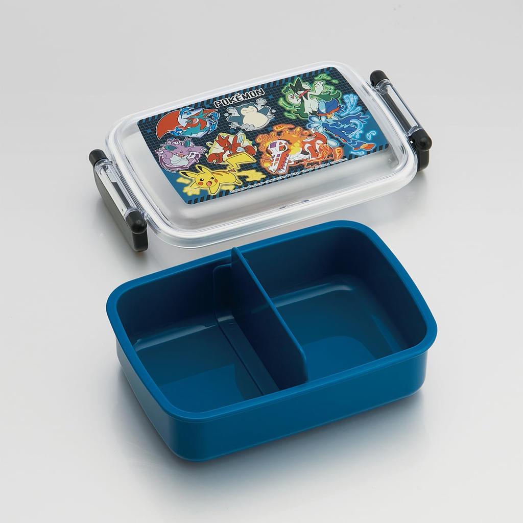 Skater Lunch with a Soft Single Made In Pokemon Size Boys Children's Box, 450ml, Dome-Shaped Lid, Tier, Japan, Design, 25, (RBF3ANAG-A)