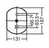 Panasonic LED Porch Light Equivalent To 1 60 Shape Bulb LGW80245LE1 [Construction Required]
