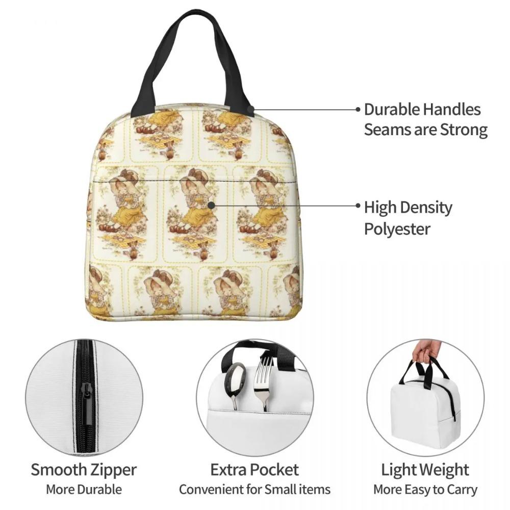 Sac à lunch isotherme Sarah Kay Swing Girl pour femmes, glacière de bureau, boîte alimentaire thermique, sac fourre-tout, boîtes à lunch portables, conteneur