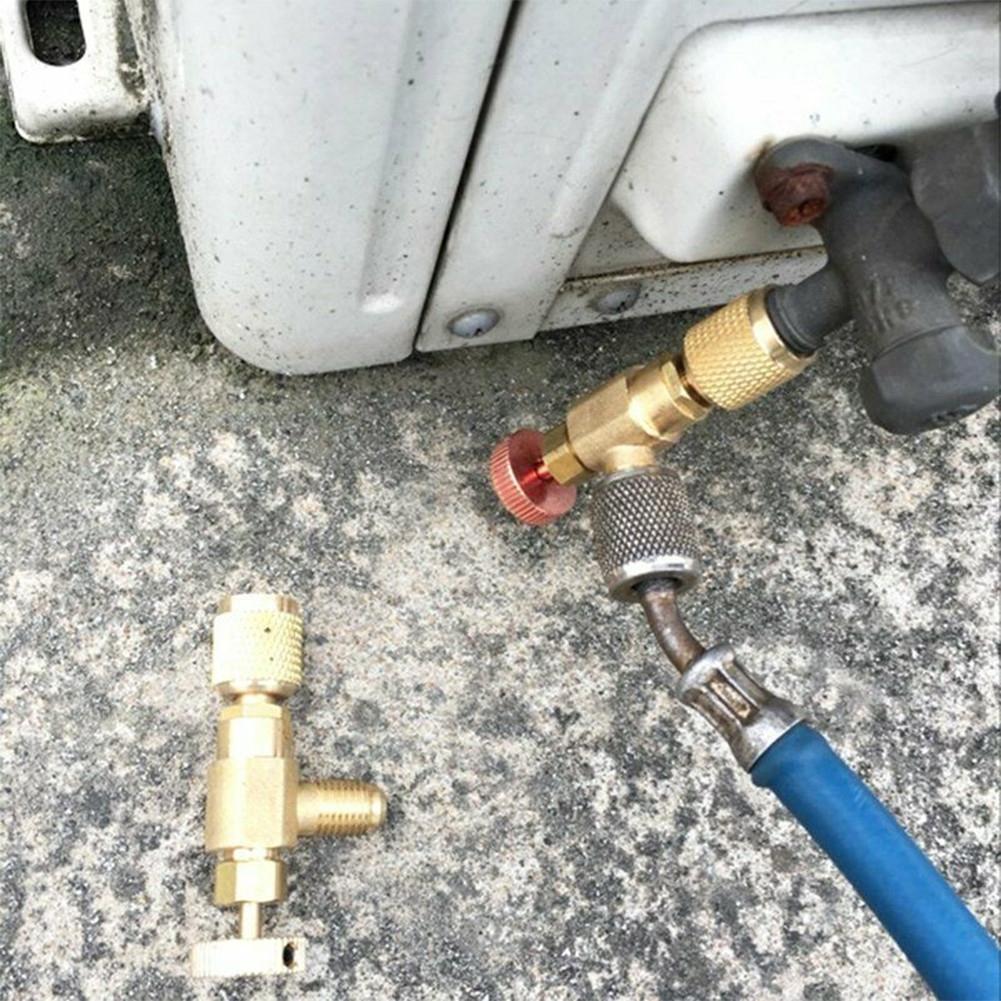 Flow Control Valve Air Conditioning Charging Copper Alloy