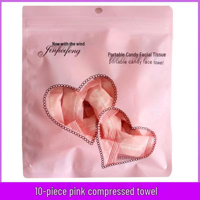 

Портативные круглые одноразовые спрессованные очищающие салфетки для путешествий и снятия макияжа 20x22 cm