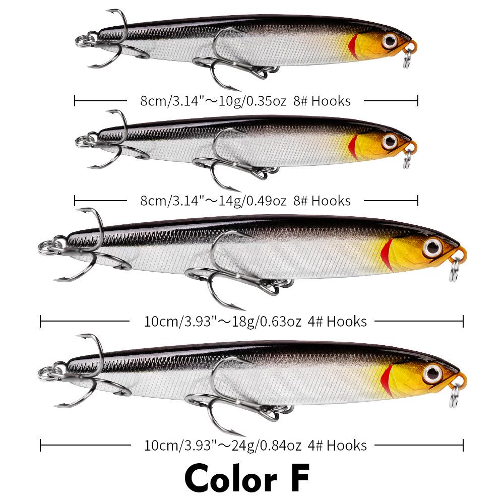 Long Cast Sinking Pencil Lure: 10/14/18/24g Bionic Hard Plastic Fishing Bait