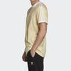 Adidas Originals Retro Striped Series 3-Stripes Tee Logo Stripe Short Sleeve T-Shirt Men Tops Yellow FM3777