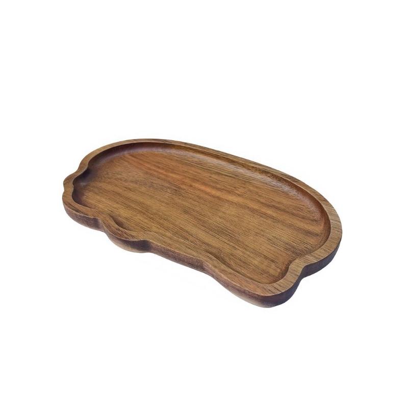 

Japanese Styles Thermal Insulation Wooden Tray Artistic Cloud Shape Serving Pallet For Coffee Shops And Home Use small
