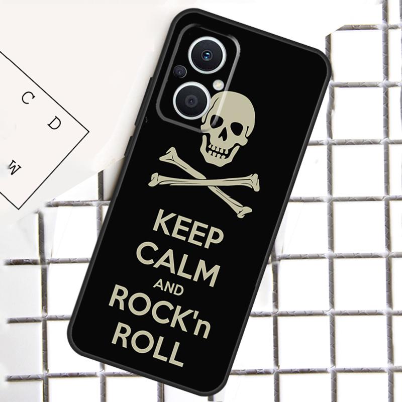 Rock Roll Skull Phone Case For OPPO Reno 13F 13 12 11 14 F 10 Pro 8T 7 8 Lite OPPO Find X9 X6 X5 X8 Pro Cover