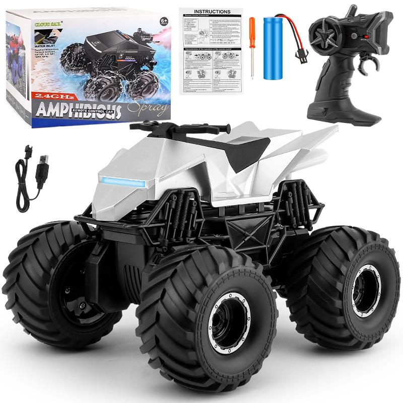 Amphibious shark remote control car 2.4G four-wheel drive off-road vehicle all-terrain climbing car children s electric toy