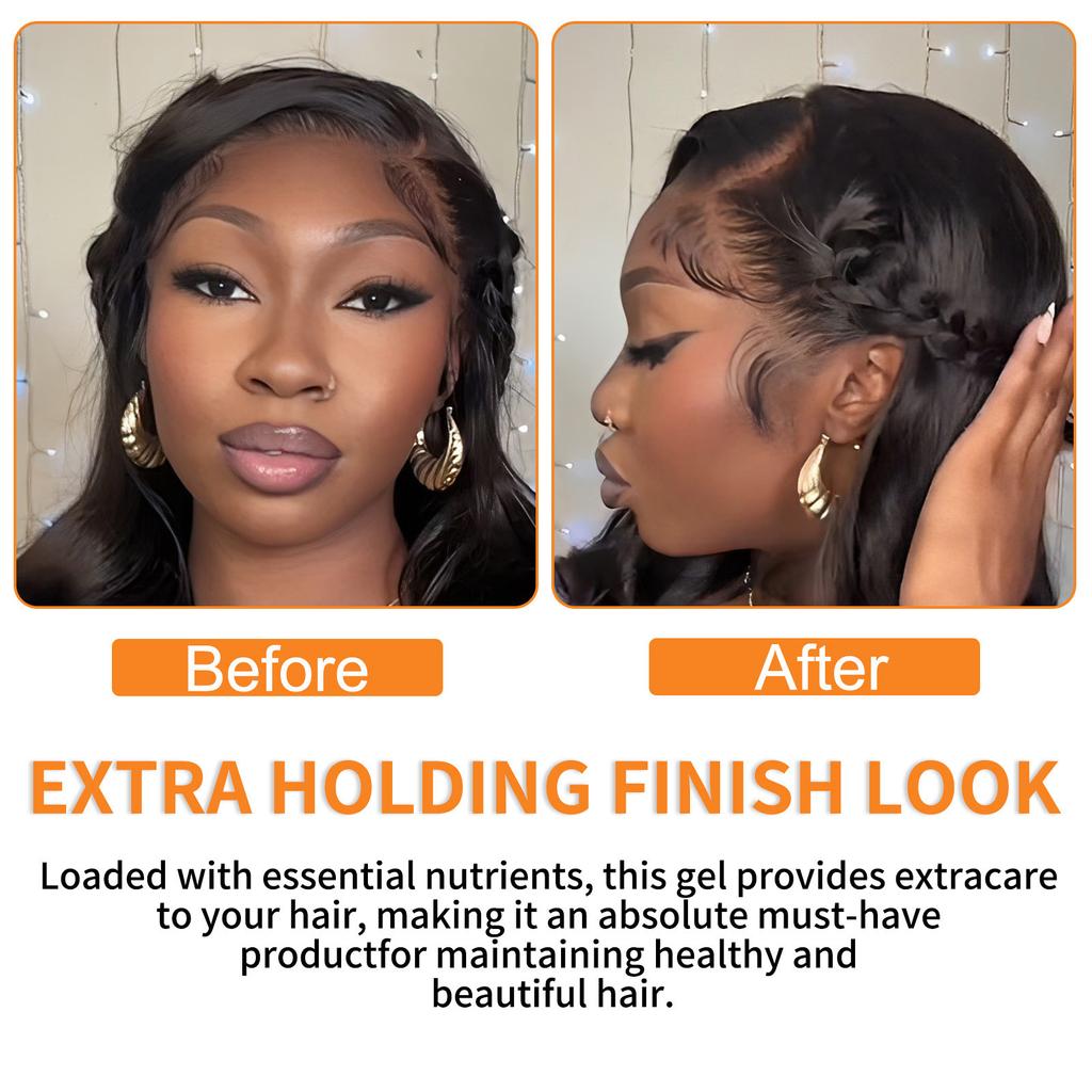 Hair Gel Moisturizing Styling Broken Hair Finishing Strong Styling Hair Gel Jelly Glue