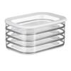 Prepared Food Frozen Meat Box Multi-layer Refrigerator Sealed Storage Box Bacon with Lid Food Storage Box Transparent Portioned Preservation Box