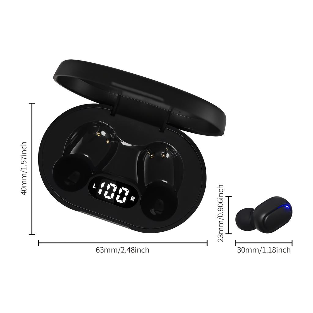 in-Ear HiFi Stereo Earbud Strap AI Touch Control, Noise Reduction, Wireless Connection, Volume Control USB Charging200mAh The Battery Is Suitable for