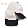 Women Baseball Cap Adjustable Cotton Embroidery Letters Baseball Cap Outdoor Ponytail Truck Hat for Casual Daily Wear