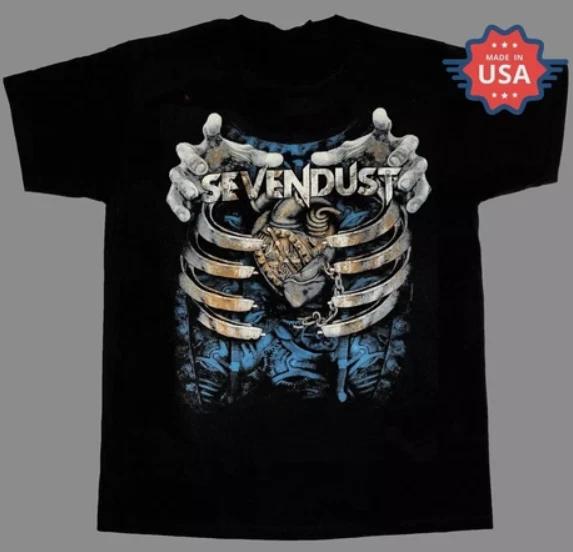 Rare Sevendust Band Gift For Fan Black S-2345XL Unisex T-shirt 2XL