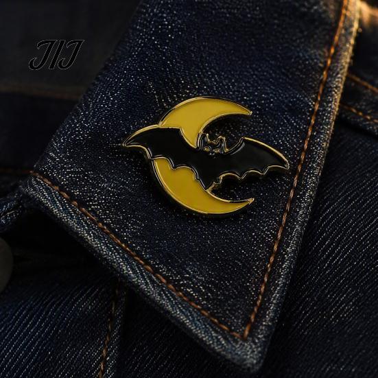 Alloy Decorative Brooches Halloween Enamel Brooch Pin, Cartoon Ghost Witch Hat Black Cat Spider Badge for Jackets Backpacks Hats Scarves Zinc