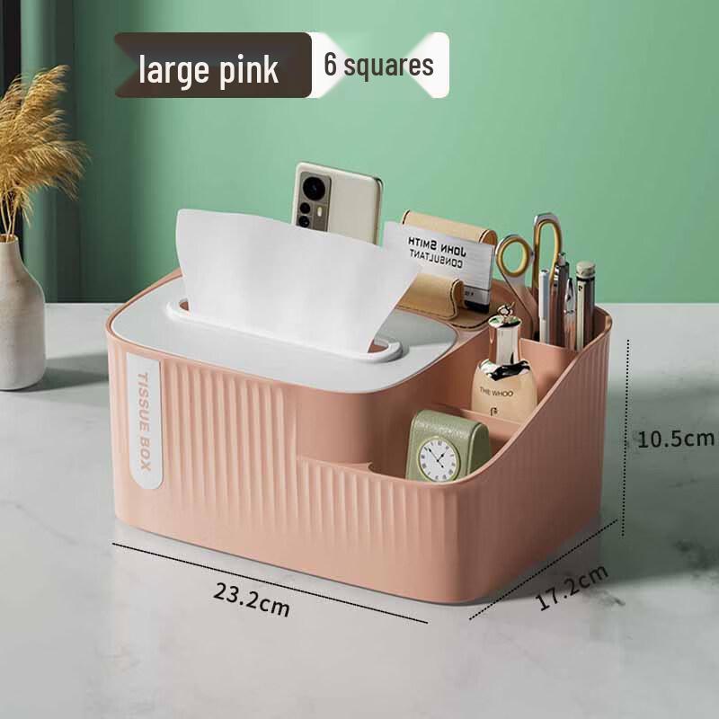 Desktop Storage Box with Tissue Holder