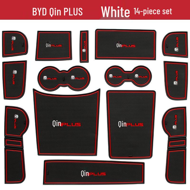 BYD Qin Plus Door Slot Cup Holder Pads: Modified Car Interior Decor