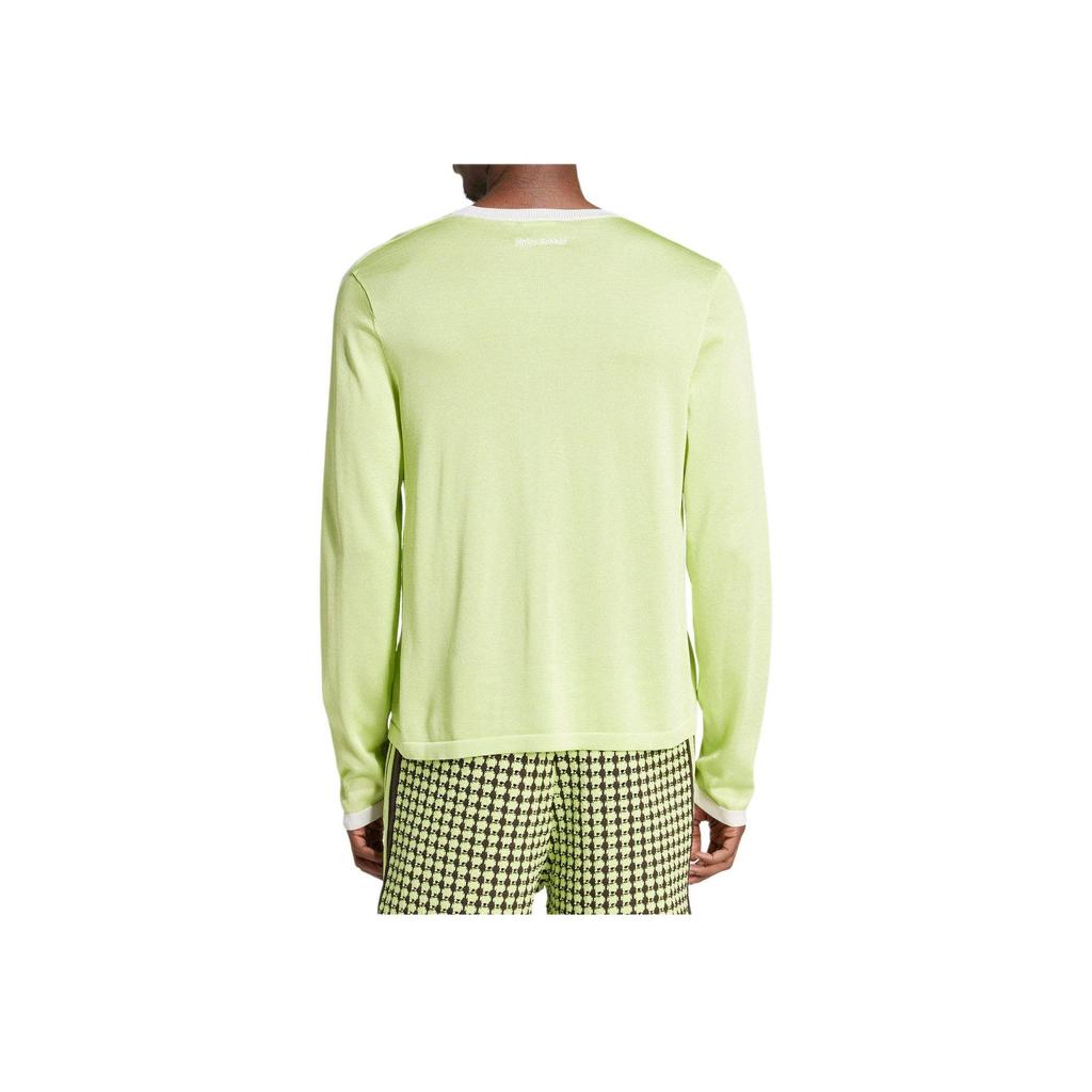 Adidas Wales Bonner Knit Long Sleeve Tee Semi Frozen Yellow/Chalk White Men Streetwear IZ1892