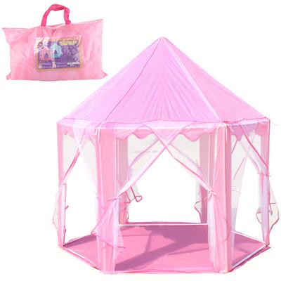 Children'S Hexagonal Mesh Tent, Indoor Climbing Game House, Pink Princess Castle Girl Tent