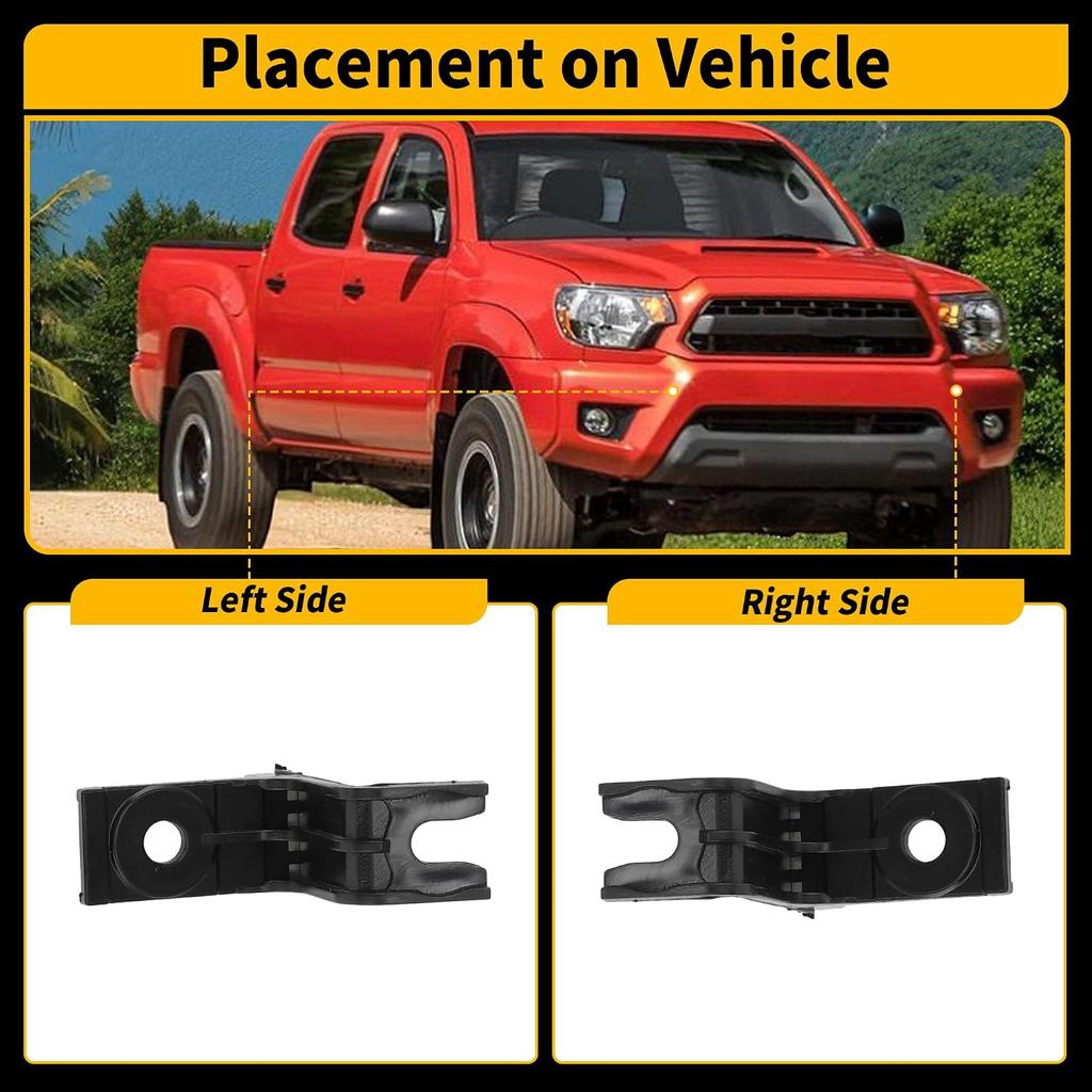 Front Bumper Filler Inner Retainer Clip for Toyota Tacoma 2012-2015 No.52531-04010 Left Right Side 2Pcs