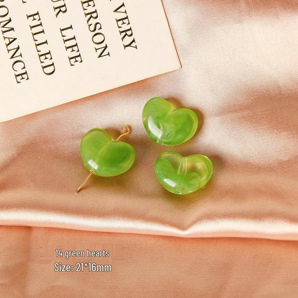 Dreamy Resin Star Heart Beads for DIY Jewelry Making