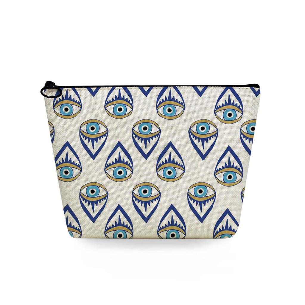 Women  Eye Print Cosmetic Bag Toiletries Organize Travel Storage Case  6775