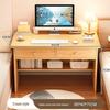Compact Corner Computer Desk with Integrated Bookshelf & Vanity for Bedroom or Home Office