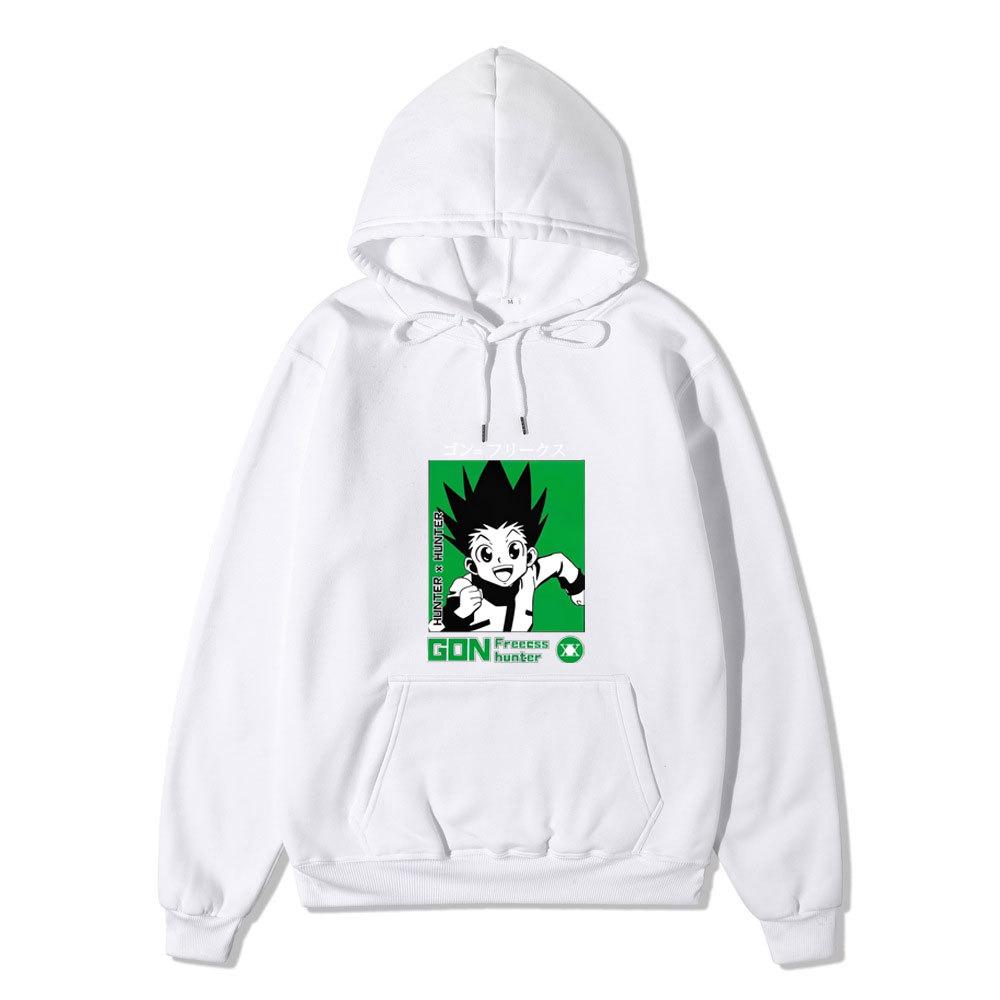 Japanese Anime Hoodie Sweatshirt Hunter X Hunter Graphic Printing Sweatshirts for Fans Casual Autumn Winter Fleece Streetwear